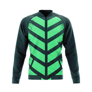 เสื้อแจ็คเก็ตผู้ชายแบบมีซิป น้ำหนักเบา ระบายอากาศได้ดี เหมาะสำหรับการฝึกกีฬา วิ่งออกกำลังกาย รับผลิตแบบ OEM ODM พร้อมสกรีนโลโก้ตามสั่ง - Product Image 4