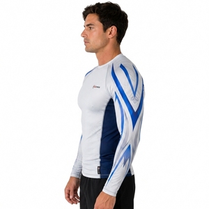 Maillots de protection unisexe pour hommes et garçons adultes, Rashguard MMA, Rashguard léger pour le cyclisme, Maillot de bain à manches longues pour hommes - Product Image 3