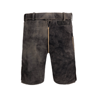 Nuevos Lederhosen Alemanes Austriacos para Hombre, Pantalones Cortos de Cuero Vintage con Bordado Tradicional Bávaro - Product Image 2