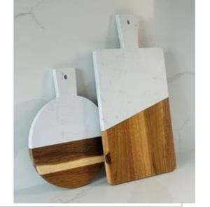 Planche à découper en marbre et bois pour fruits et légumes, produit le plus vendu, planche à découper en bois pour fromage ou pain - Product Image 4