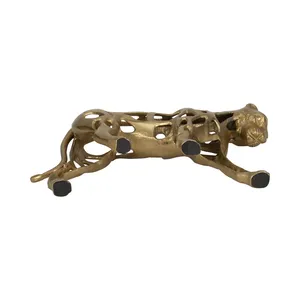 Sculpture florale en métal contemporaine de luxe, œuvre d'art artisanale pour la décoration intérieure, aluminium plaqué or de luxe - Product Image 2