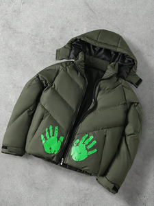 Veste matelassée pour homme, style mode, vente en gros, doudoune d'hiver décontractée pour l'extérieur, logo personnalisé, manteaux grande taille pour homme, prix abordable - Product Image 6