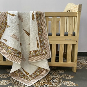 Manta de bebé de algodón 100% de alta calidad hecha a mano ligera con relleno de lana diseño acolchado para ropa de cama acogedora para recién nacidos invierno - Product Image 5