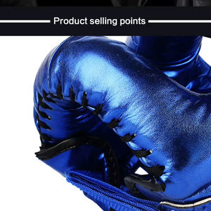 Protège-tête en cuir de haute qualité, design personnalisé, équipement de boxe premium, logo personnalisé, protège-tête de boxe en cuir microfibre - Product Image 6