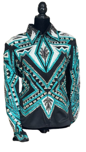 Fashion Rhinestone Western Cowgirl Show Jacket for Rodeo Horse Riding and Equestrian Competition - Product Image 1