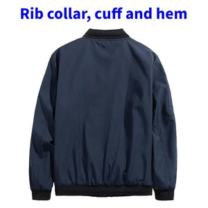 Men's <b>Lightweight</b> <b>Bomber</b> <b>Jacket</b> Windbreaker Slim Fit Active Casual Coat Breathable Outdoor Sports Zip Up Stylish Modern - Product Image 2