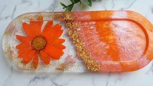 ถาดเรซิ่นลายแอลกอฮอล์อิงค์ ดีไซน์นามธรรม ถาดเรซิ่นสำหรับตกแต่งภายในอย่างสร้างสรรค์ ถาดเสิร์ฟขายส่ง งานศิลปะทำมือ - Product Image 5