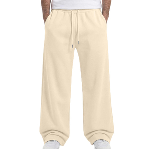 Pantalon de jogging ample pour homme, en coton molletonné, doux, respirant, confortable, idéal pour le sport et les activités quotidiennes. - Product Image 3