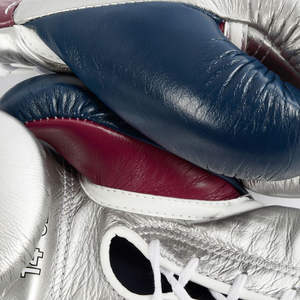 Gants de boxe de qualité supérieure, neufs, en cuir véritable, pour entraînement et sparring professionnels, fermeture à lacets, plusieurs tailles - Product Image 2