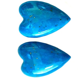 Viola E Rosa Mohave Turchese Cabochon Cuore Della Pietra Preziosa Cabochon Viola Mohave Turchese Rame Size-20*20mm Cuore cabochon - Product Image 3