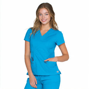 Uniformes de toilettage pour chiens |   Uniformes de toilettage pour femmes, vêtements de travail pour le toilettage, hauts de travail pour le toilettage, vêtements de toilettage pour chiens - Product Image 2