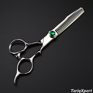 Ciseaux de coiffure professionnels pour salon de beauté, pour droitiers, à long manche, en acier inoxydable 4Cr13, ciseaux droits de coupe et ciseaux à effiler pour barbiers - Product Image 3