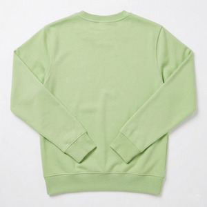 เสื้อสเวตเชิ้ตคอกลมสีเขียวอ่อน ทรงปกติ ผ้าฝ้าย 100% เฟรนช์เทอร์รี่ ยูนิเซ็กส์ สวมใส่สบายๆ แบบสวมหัว คอโอ ทรงพอดีตัว สีพื้น สำหรับฤดูใบไม้ผลิ - Product Image 4