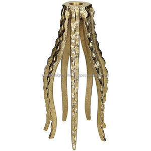 Soporte de cuatro velas de pulpo dorado, artículos de mesa para sala de estar y lavandería, mango decorativo - Product Image 2