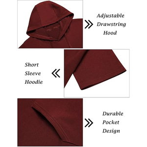 Men’s Casual Streetwear Hoodie Shorts Combo Premium Cotton Comfortable Summer Outfit Trendy Gym Fitness Daily Wear <b>Set</b> - Product Image 5