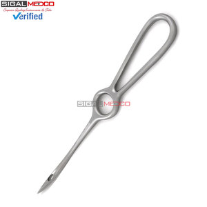 Aguja de Sutura Veterinaria Buhner de Acero Inoxidable Alemán Reutilizable, Longitud Total de 8 Pulgadas, Instrumento Quirúrgico de Alta Resistencia para Animales Grandes - Product Image 4