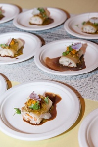 New Compostable Palm Leaf Food <b>Plates</b> for Sustainable Catering and Green Event 5 Inches Round Shapes <b>Plates</b> Ice Cream Parlor Use - Product Image 1