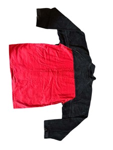 Veste de soudage résistante à la chaleur, tablier, cape noire avec doublure rouge, coupe standard, protection contre le feu niveau B 500 ° C 800 ° C - Product Image 3