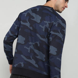 Sudadera de invierno para hombre, holgada, informal, 100% algodón, forro polar, sin forro, cuello redondo, estampado digital, 410g, antiencogimiento - Product Image 3