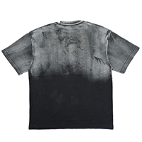 T-shirt à manches courtes en jersey 100% coton, style vintage, coupe ample, imprimé DTG personnalisé, effet délavé, pour homme et femme.