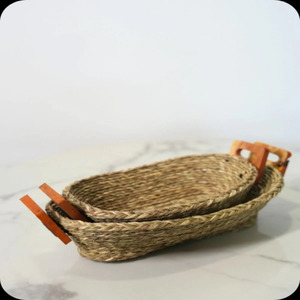 Hot Selling Multi-functional Woven Rattan Fruit Bread Basket Food Storage Basket for Household Wholesale From India - Product Image 4