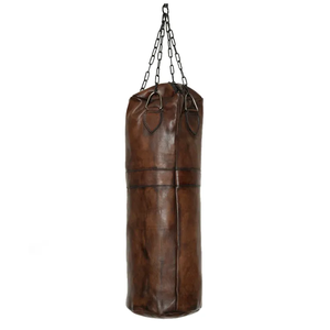 Sac de frappe en cuir PU noir et jaune avec collier de fixation, résistant aux déchirures, pour entraînement de fitness et suspension - Product Image 4
