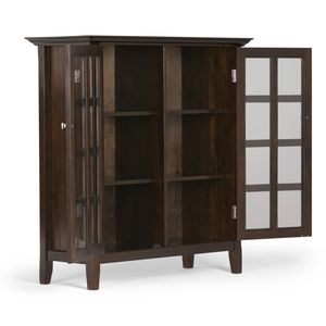Armoire de rangement moyenne Acadian Brunette Brown pour salon - Product Image 6