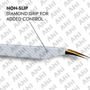 Pinzas Profesionales de Acero Inoxidable para Pestañas, Punta Serrada, para Extensión de Pestañas, Longitud 125-150 mm, Clásicas y Perfectas - Product Image 5