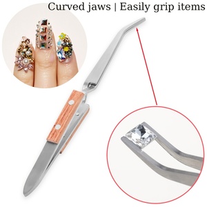Pinza para Dar Forma a las Uñas de Acero Inoxidable de 16 cm, Reutilizable, Forma Plana con Punta Curva para Manicura, Pedicura y Cuidado de la Belleza - Product Image 5