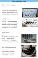 Máquina de crimpado de terminales totalmente automática para cortar, pelar y crimpar cables