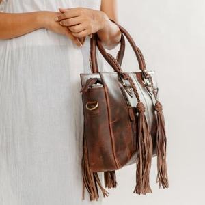 Nuevo bolso de cantimplora de piel de vaca de cuero genuino para mujer, bolso portátil antirrobo de estilo occidental para invierno - Product Image 3