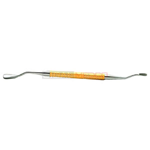 Lime à os dentaire double extrémité, manche doré, acier inoxydable allemand, lame tranchante, pour modelage osseux manuel, haute qualité, chirurgie générale - Product Image 3
