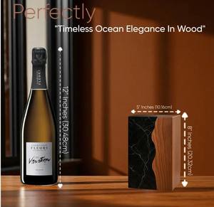 *Handmade Rosewood & Black Marble Cremation Urn Memorial <b>Keepsake</b> <b>Box</b> for human ashes medium size 9x5.5 inches urn <b>box</b> - Product Image 4