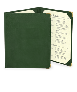 Cubierta de menú duradera de alta calidad de cuero PU de 3 lados triple para hoteles y restaurantes - Product Image 2