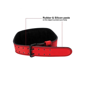 Cinturón de Soporte Lumbar Ajustable de Cuero Vacuno Personalizado de Alta Calidad, Antideslizante, para Gimnasio, Fitness, Levantamiento de Pesas - Product Image 3