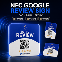 Carte de commentaires Google NFC Vorx Tech, économique, pour l'Allemagne et la France