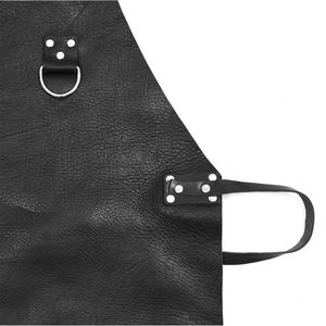 Tablier de soudage en cuir/PU marron résistant à la chaleur de haute qualité, personnalisable avec logo et tailles, design durable – Kit tablier de chef/boucher - Product Image 5