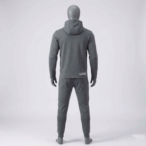 Conjunto Deportivo Personalizado con Logotipo, Unisex, Estilo Urbano, Transpirable, con Cordón Ajustable, Sudadera con Capucha y Cremallera, Pantalones Jogger, Ropa Deportiva para Gimnasio - Product Image 2