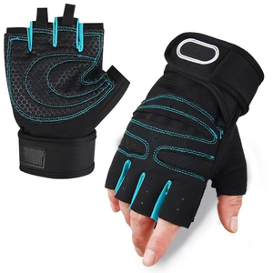 Gants de sport en cuir de qualité supérieure, antidérapants, avec fermeture auto-agrippante, pour usage intensif, personnalisables, unisexe - Product Image 4