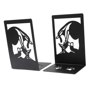 Sujetalibros Metálicos con Diseño de Flor para Estantes, Decorativos, para Libros Pesados, Hogar y Oficina - Product Image 4