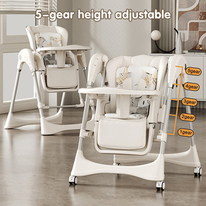 Chaise haute électrique pour bébé 3 en 1, chaise haute pour repas, chaise haute portable, chaise haute pliable, design élégant - Product Image 5
