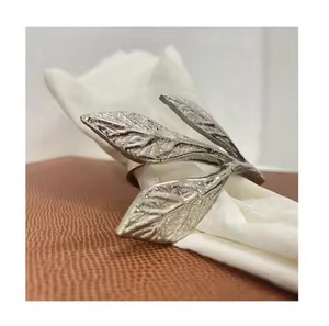 ชุดแหวนรองผ้าเช็ดปากโลหะ สแตนเลส อุปกรณ์ตกแต่งโต๊ะอาหาร - Product Image 3