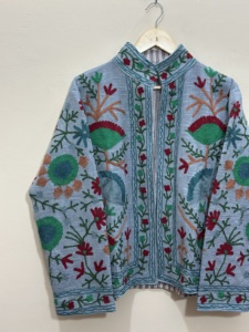 Maaunique Hand Embroidered Floral Cotton Breathable Eco-Friendly Unisex O-Neck Full Sleeve Plus Size Casual Autumn/Winter <b>Coat</b> - Product Image 6