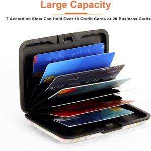 Porte-cartes en alliage d'aluminium anti-RFID, petit portefeuille en métal pour femmes, hommes et chiens - Product Image 2