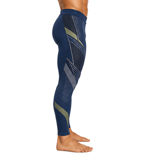 Leggings de compression sportifs pour hommes, personnalisés, haute élasticité, séchage rapide, imprimés, taille élastique, pour la gym, la course, le fitness, l'entraînement, l'athlétisme - Product Image 3
