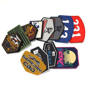 Parche de PVC Impreso con UV, Logotipo Personalizado, Insignia de Goma para Ropa, Bolsas, Mochilas, Equipo Táctico y Accesorios de Moda - Product Image 3