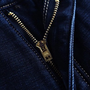 Pantalons en denim vintage sur mesure de haute qualité, coupe ajustée, effet délavé, streetwear pour hommes - Product Image 2