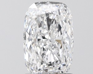 Diamante Cultivado en Laboratorio, Corte Cojín, Color D, Alargado, 4.00 Quilates, Certificado IGI, para Anillo de Compromiso, con Acabado Pulido, Hecho a Mano - Product Image 1