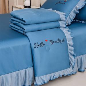 Jupes de lit imprimées style moderne 100 % microfibre 600TC, toucher soyeux, hypoallergéniques, imperméables - Product Image 4