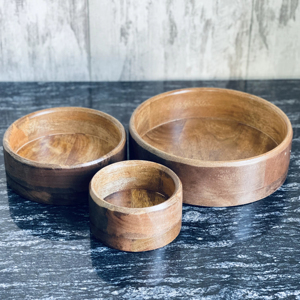 Fancy <b>Brown</b> Mango Wood Eco-Friendly Luxury <b>Medium</b> Fruit Bowl Kitchenware Home & Hotel Restaurant Decor India Wholesale - Product Image 1